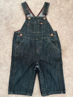 Levi's Dark Blue Denim Kids Overalls